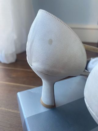 Zapatos Novia Rosa Carboné Seda Mikado Talla 40