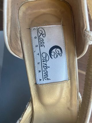 Zapatos Novia Rosa Carboné Seda Mikado Talla 40