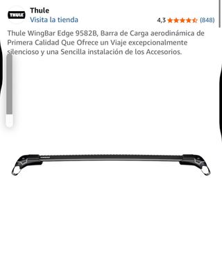 Baca Thule WingBar Edge 9582B y 2 portabicicletas