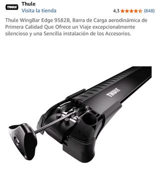 Baca Thule WingBar Edge 9582B y 2 portabicicletas