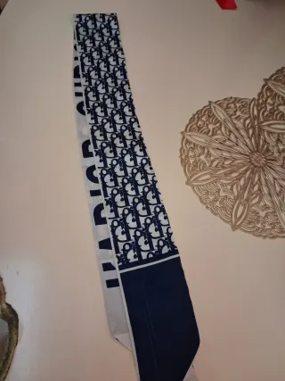 Foulard monogramma blu