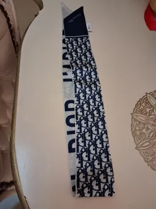 Foulard monogramma blu