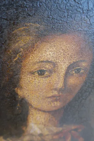 Cuadro Vintage Retrato Dama Clásico