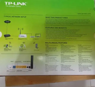 Router TP-Link 150 Mbps Wireless N TL-WR741ND