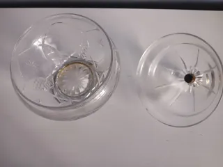 Bombonera Cristal Bohemia y Plata