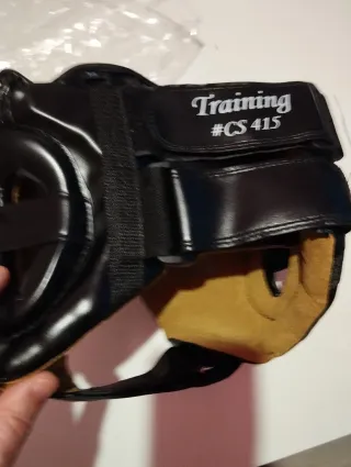 Casco de boxeo Leone negro