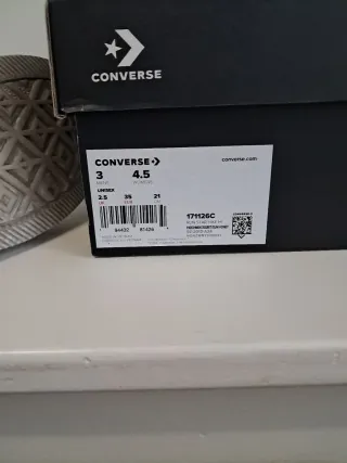 Converse Blancas Mujer Talla 38