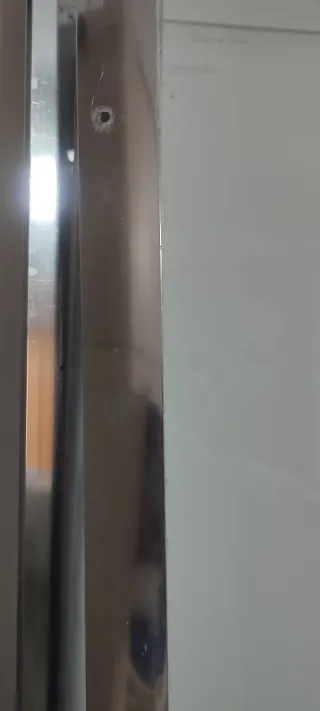 Mampara Ducha 75x182cm Cristal templado y Metal