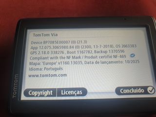 GPS Tomtom VIA 135 Europa Mapas Grátis 2026