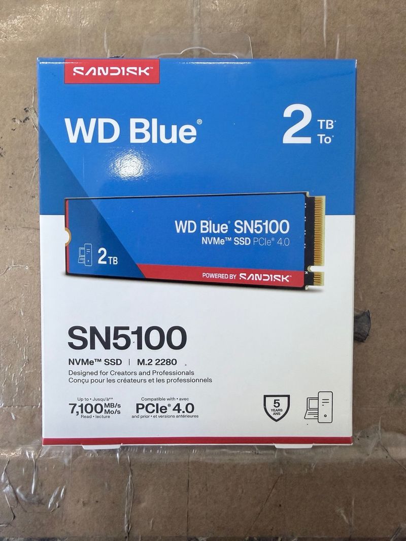 SSD WD Blue SN5100 2TB NVMe PCIe 4.0