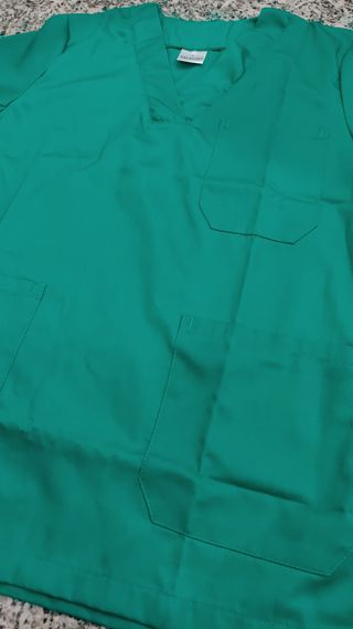 Casaca sanitaria talla L verde