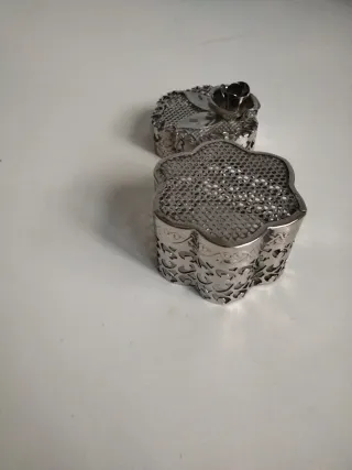 Joyero plateado vintage