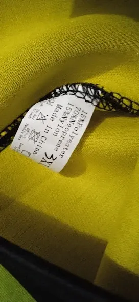 Top fitness Andou nero e giallo