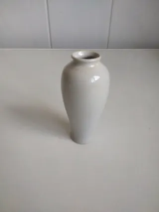 Jarrón chino azul y blanco