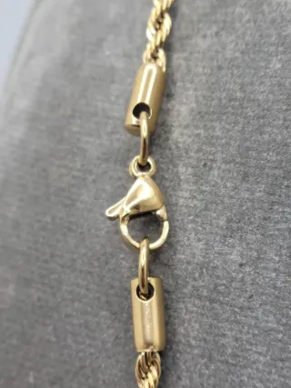 Colgante Cruz Chapado Oro Acero Quirúrgico