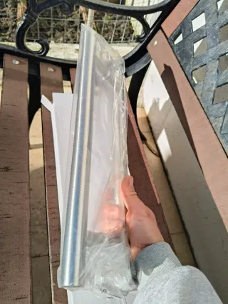 Tirador doble de puerta de cristal acero inoxidabl