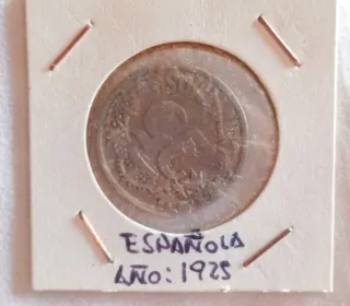 Moneda Española 25 Céntimos 1925