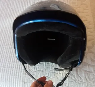 Casco Moto Jet Azul Talla L