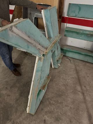 Letras antiguas con luces