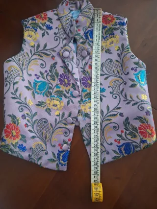 Chaleco fallero niño estampado floral