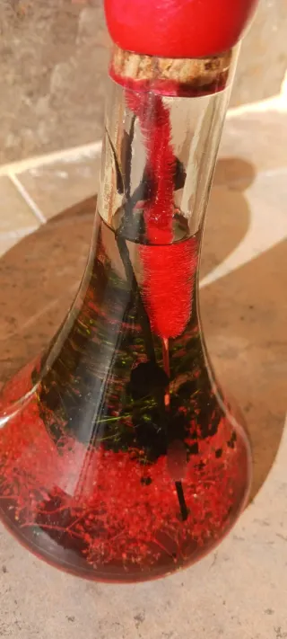 Pack 2 Botellas Decorativas Vintage Lacre