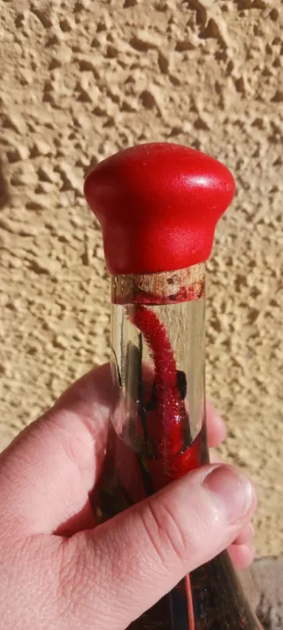 Pack 2 Botellas Decorativas Vintage Lacre