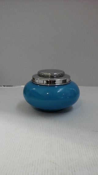 Joyero azul y plata vintage