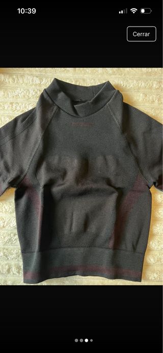 Crop top negro Prozis Talla XS