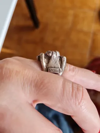 Anel Gabriela Styliano Prata Turmalina e Cristal