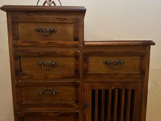 Mueble auxiliar madera recibidor
