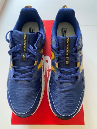 Zapatillas New Balance T 410 Azul/Amarillo