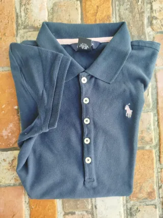 Polo Ralph Lauren Mujer Manga Corta Azul