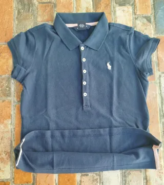 Polo Ralph Lauren Mujer Manga Corta Azul
