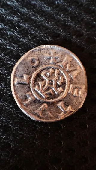 Réplica Moneda Antigua Carlos el Calvo Francia