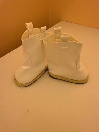 Botas blancas para muñeca 43cm