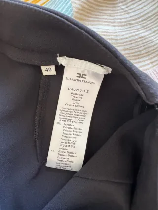 Pantalones Elisabetta Franchi Negros