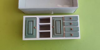 Aparador miniatura casa muñecas 15x6x4 cm