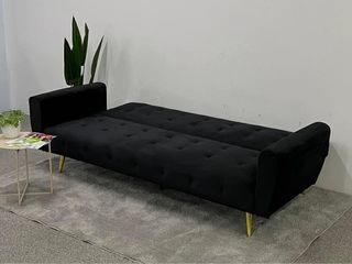 Sofá Cama Terciopelo Negro- Envio gratis