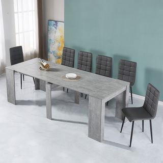 Tavolo Consolle Allungabile 50/300 Effetto Cemento