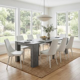 Tavolo Consolle Allungabile 50/300 Effetto Cemento