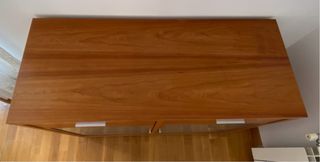 Aparador de salón madera y cristal