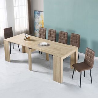 Tavolo Consolle Allungabile Naturale 50/300x90cm