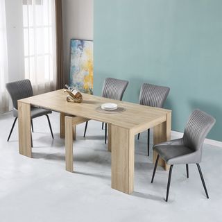 Tavolo Consolle Allungabile Naturale 50/300x90cm