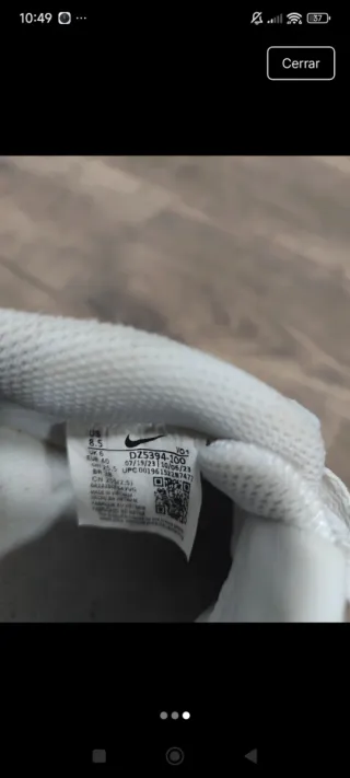 Zapatillas Nike Court Vision Low Doradas Blancas