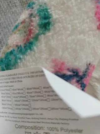 Alfombra antideslizante multicolor sin estrenar