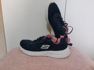 Zapatillas Skechers Azul y Rosa