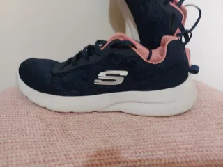 Zapatillas Skechers Azul y Rosa