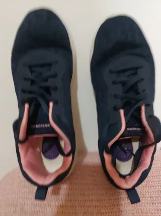 Zapatillas Skechers Azul y Rosa