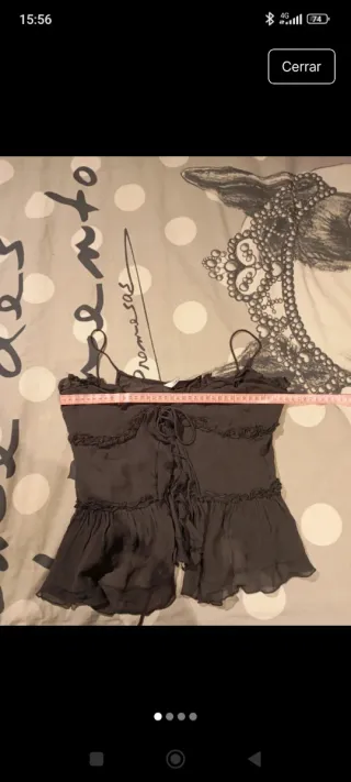 Lote de top gris Zara y vestido de Bershka