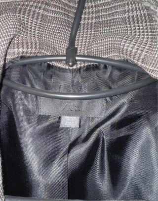 Chaqueta Zara Talla M Cuadros Marrón